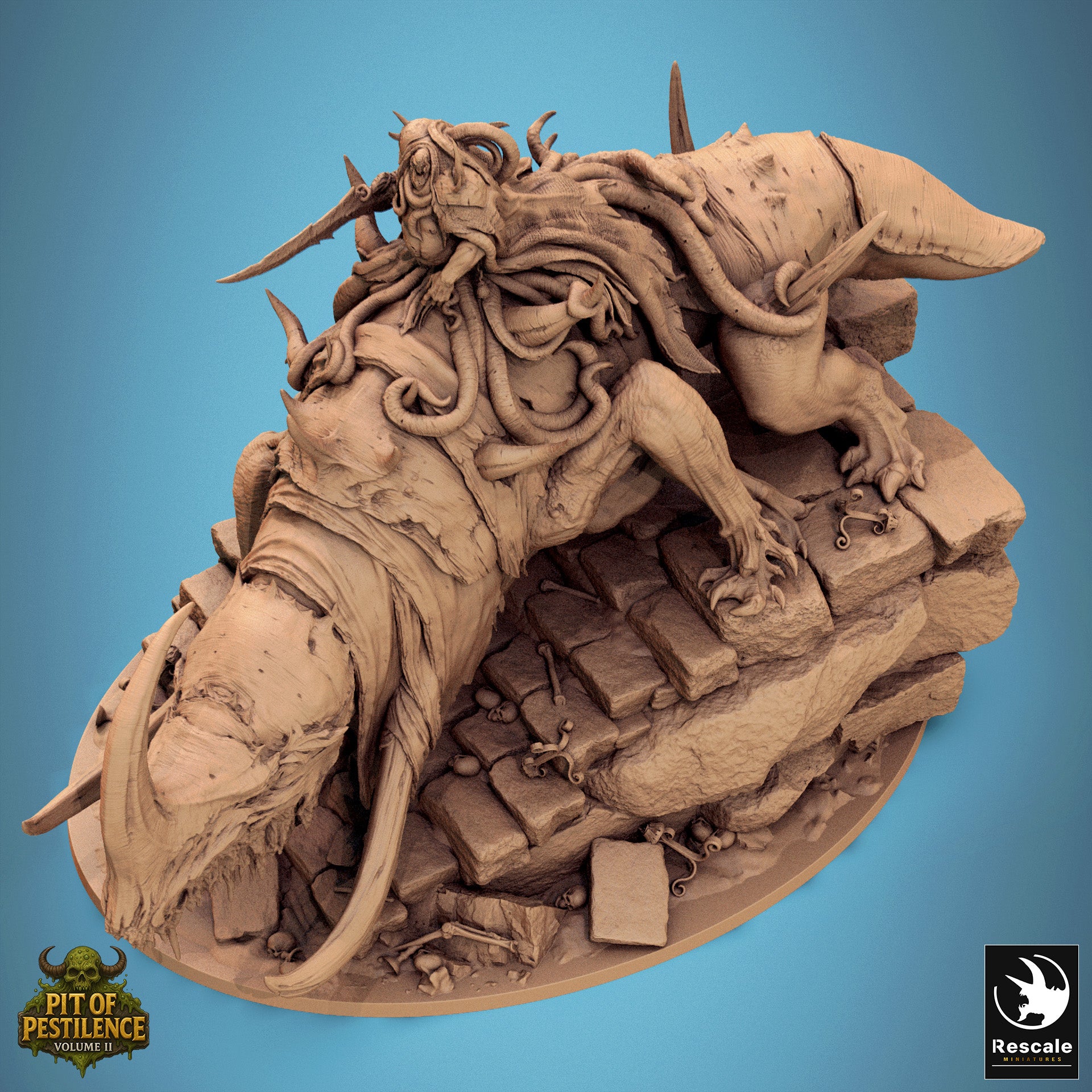 Tyrant Of The Mawcoil - aus der Reihe Pit Of Pestilence II von Rescale Miniatures