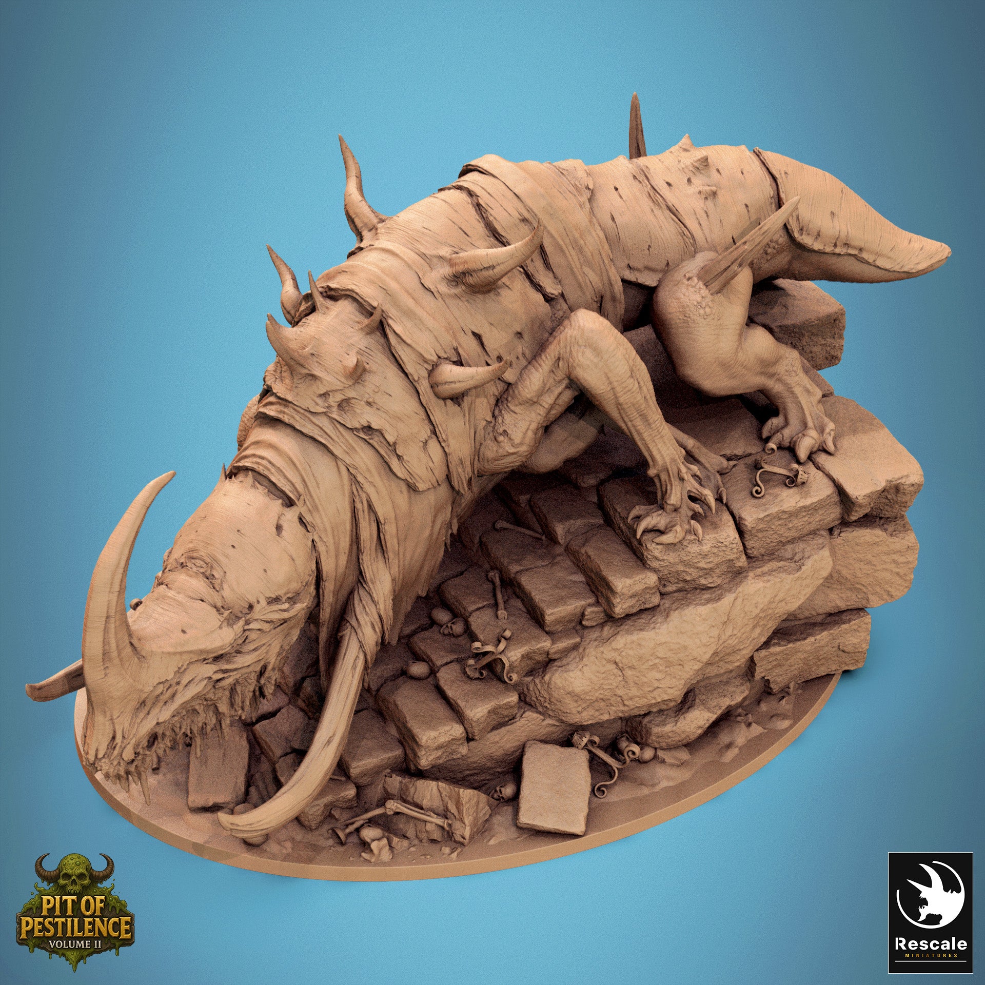 Tyrant Of The Mawcoil - aus der Reihe Pit Of Pestilence II von Rescale Miniatures