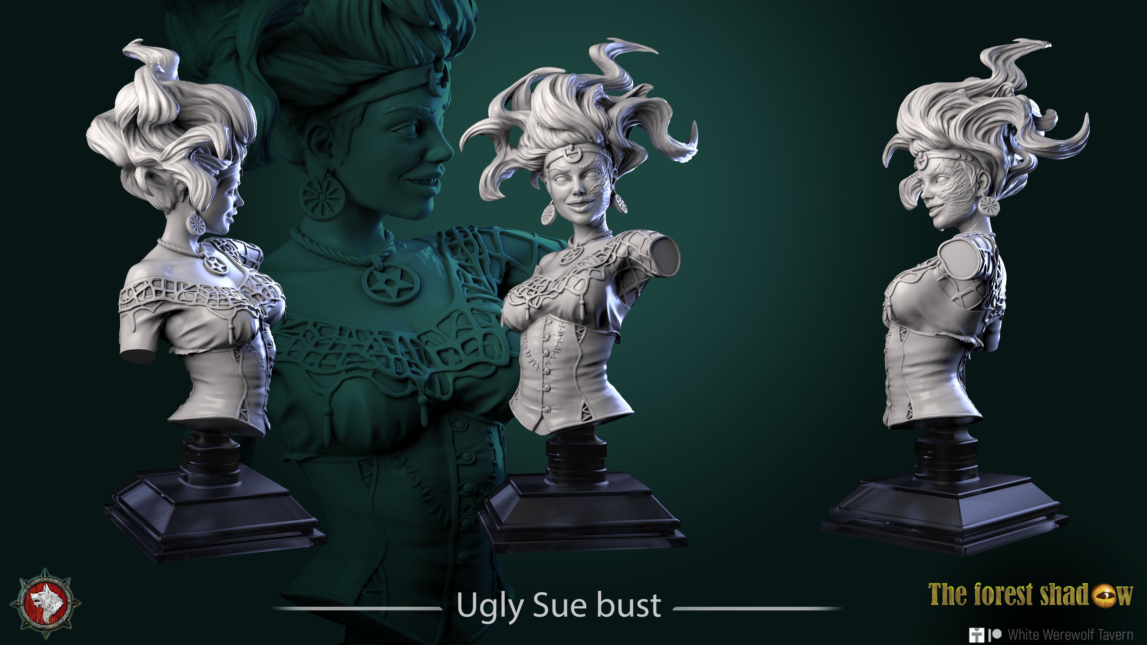 Ugly Sue - Bust aus der Reihe The Forest Shadow von White Werewolf Tavern