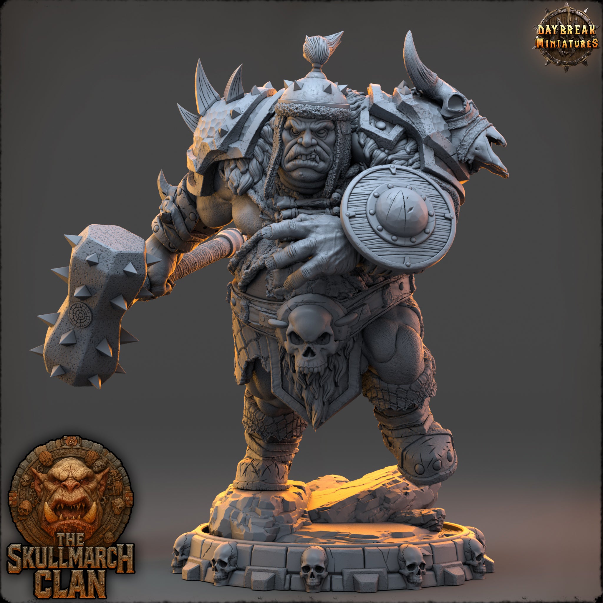 Ogres - de la série Les Ogres Mammouths de la Montagne du Crâne par Daybreak Miniatures