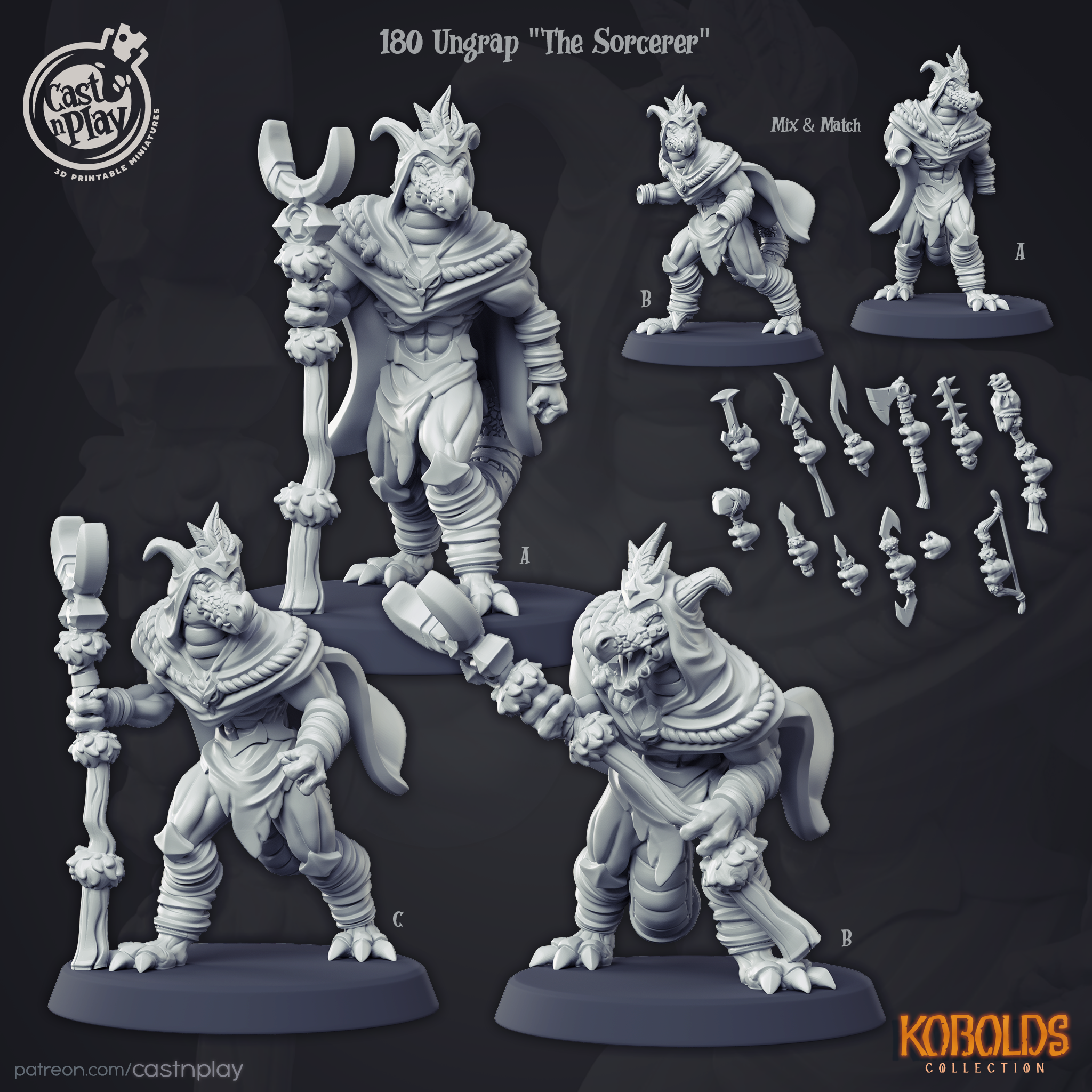 Ungrap le sorcier - de la série Kobolds par Cast n Play