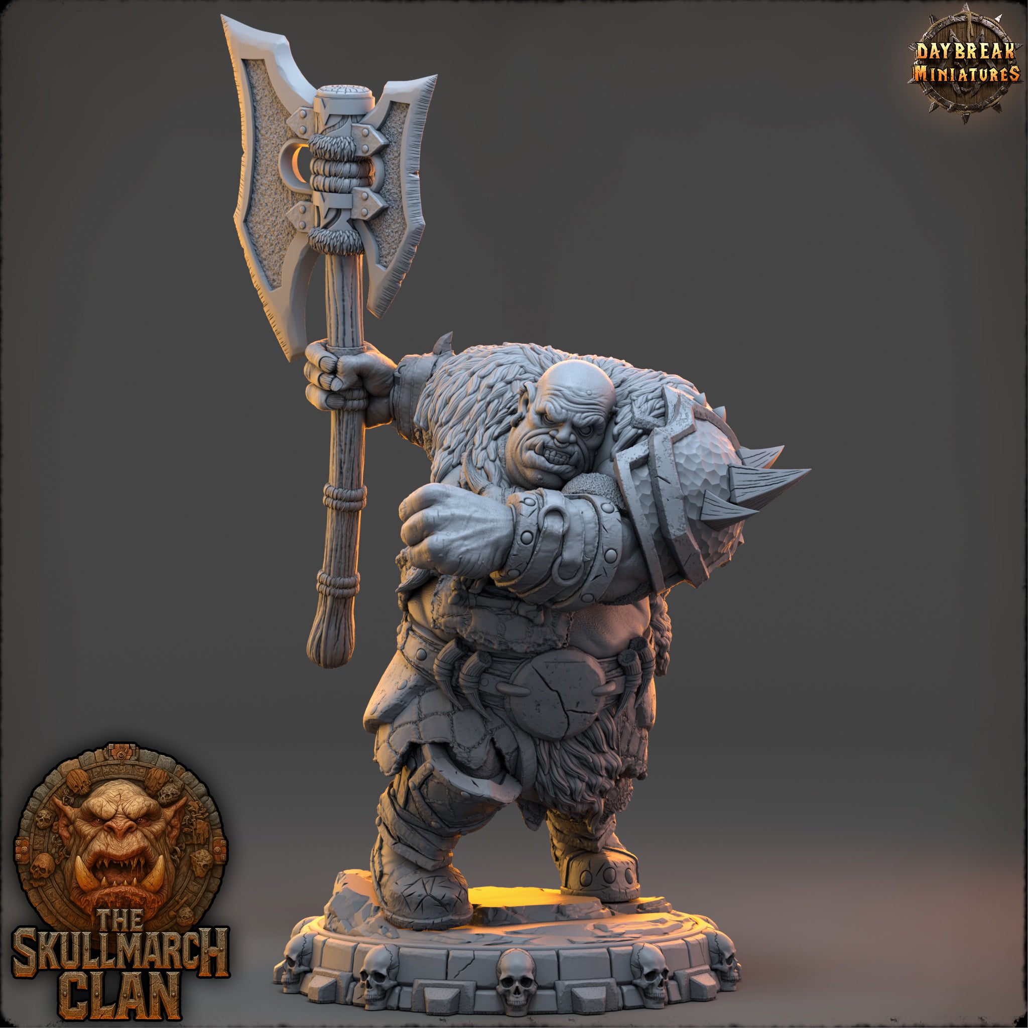 Ogres - de la série Les Ogres Mammouths de la Montagne du Crâne par Daybreak Miniatures
