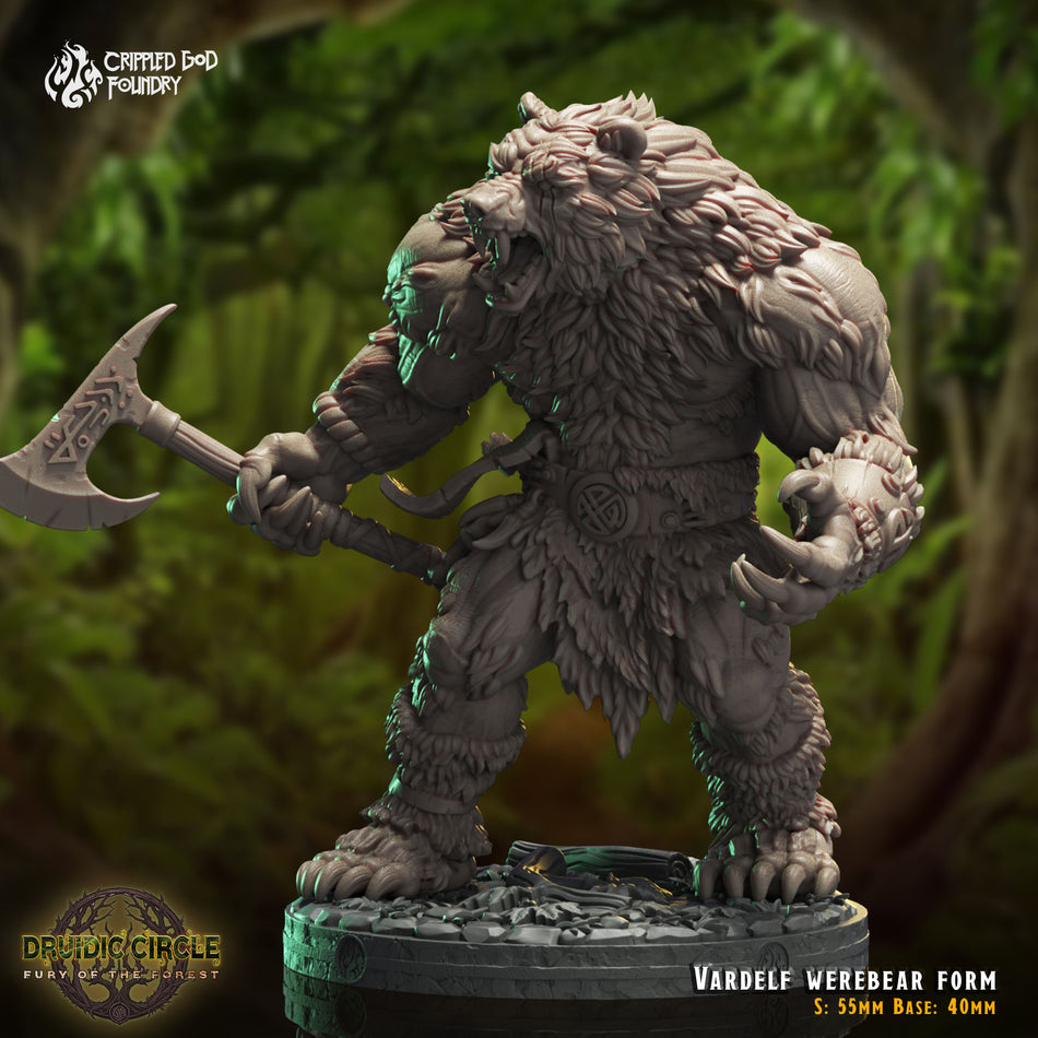 Vardelf the Shapeshifter, Werebear - aus der Reihe Druidic Circle von Crippled God Foundry