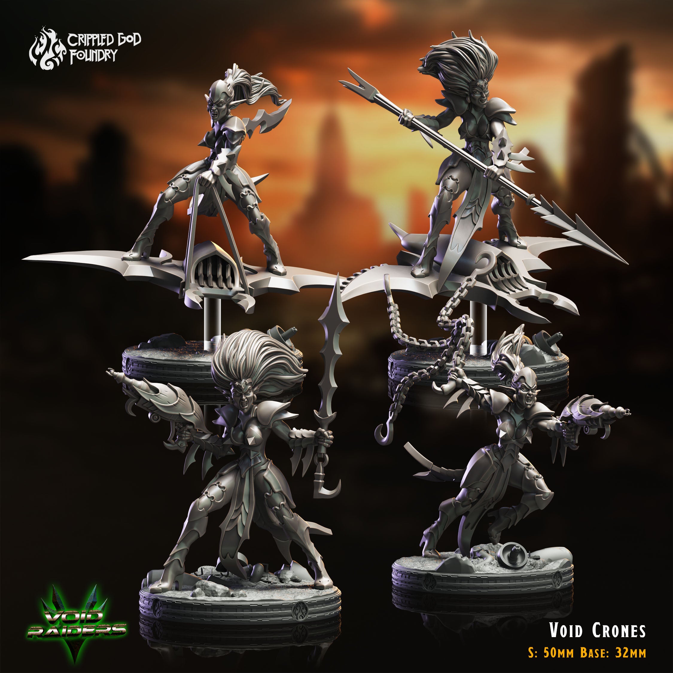 Void Crones - aus der Reihe Void Raiders von Crippled God Foundry
