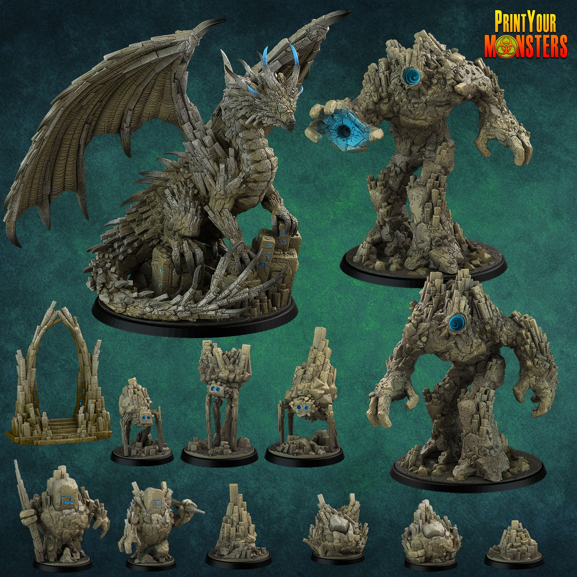 Basalt Portal - aus der Reihe Basalt Pack von Print Your Monsters
