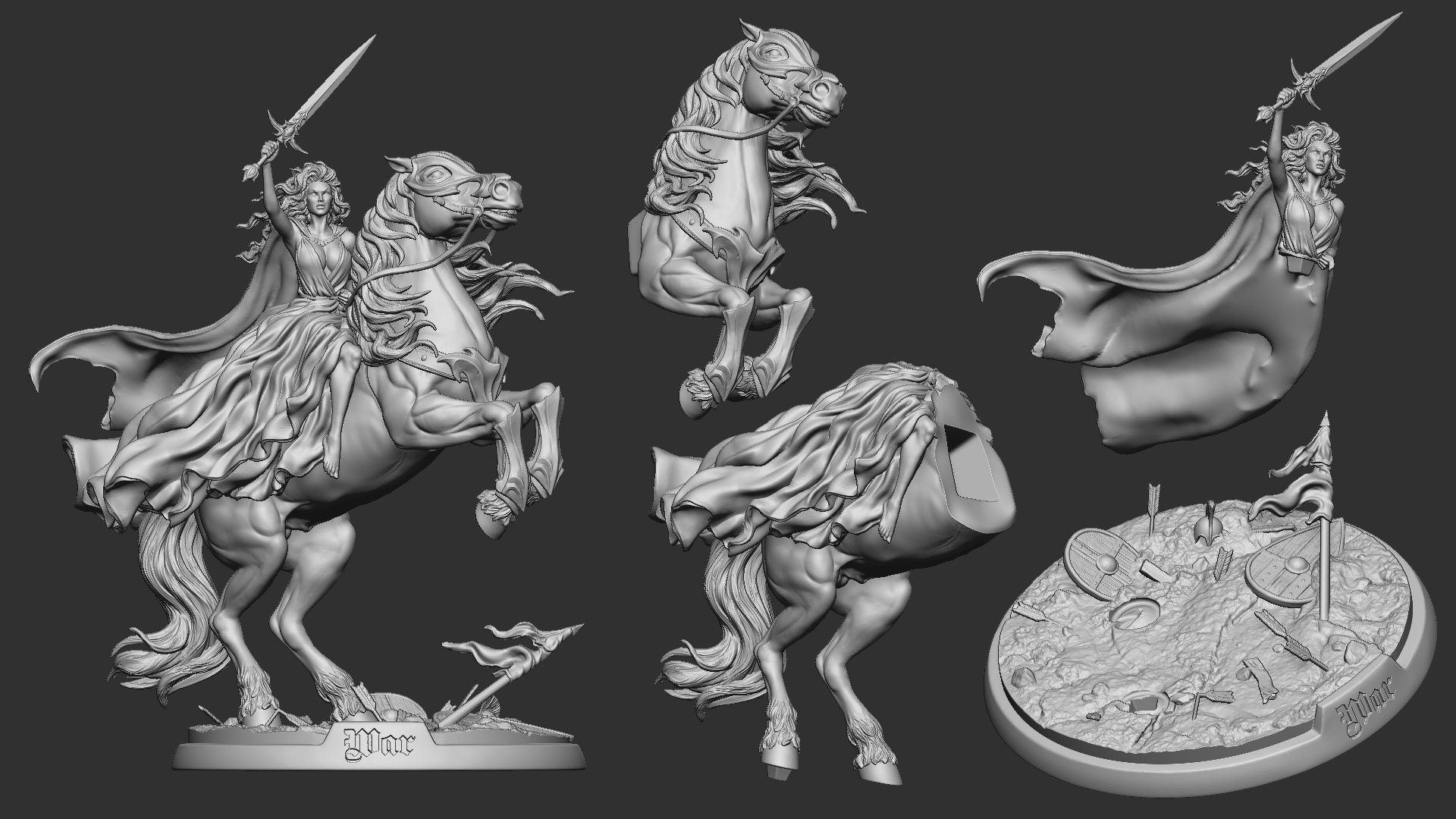 War on Horse - Sisters of the Apocalypse - War - White Werewolf Tavern