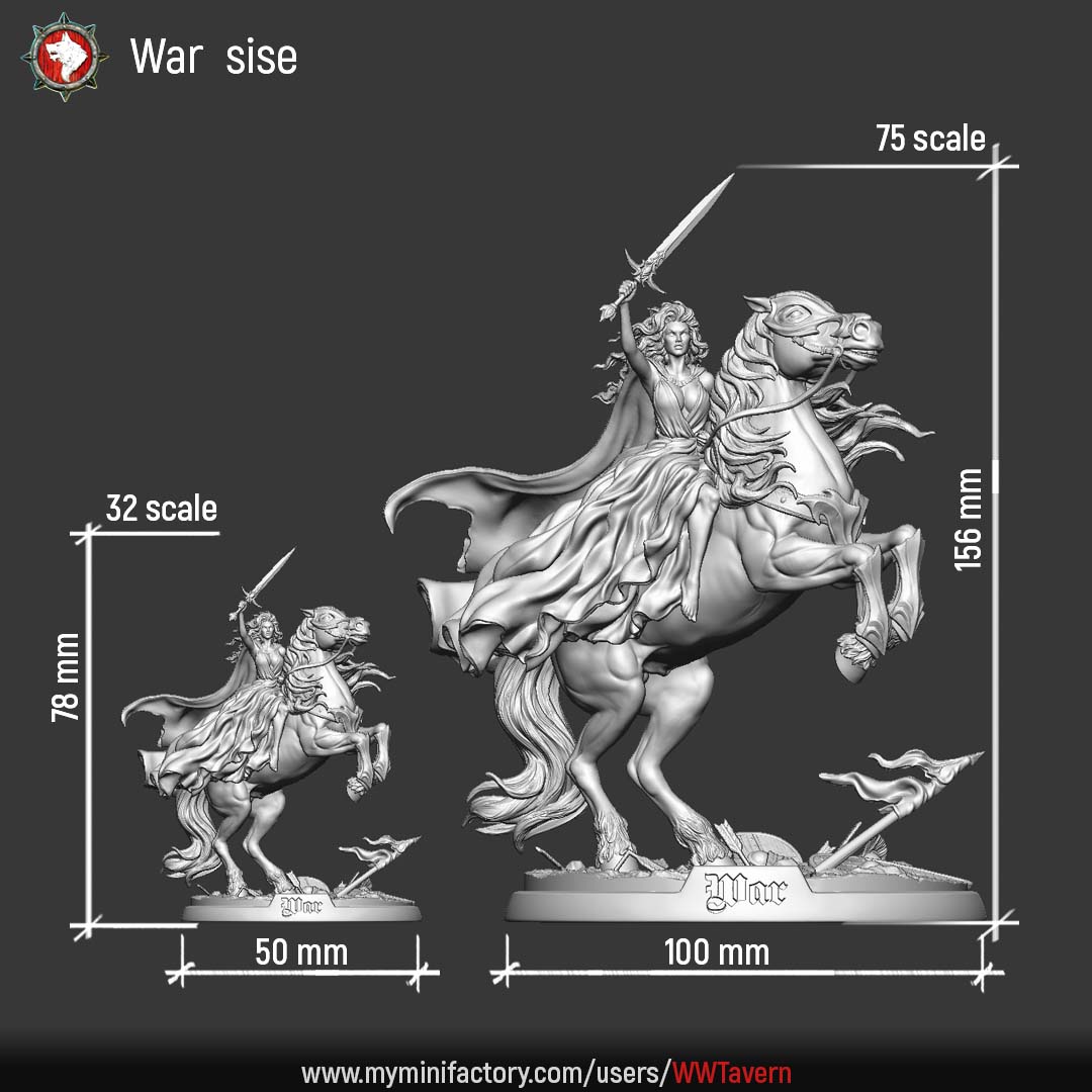 War on Horse on the Eternal Tome - Sisters of the Apocalypse - War - White Werewolf Tavern