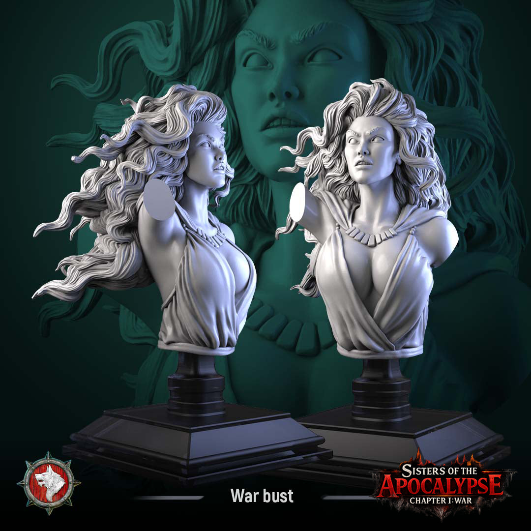 War Bust - Sisters of the Apocalypse - War - White Werewolf Tavern