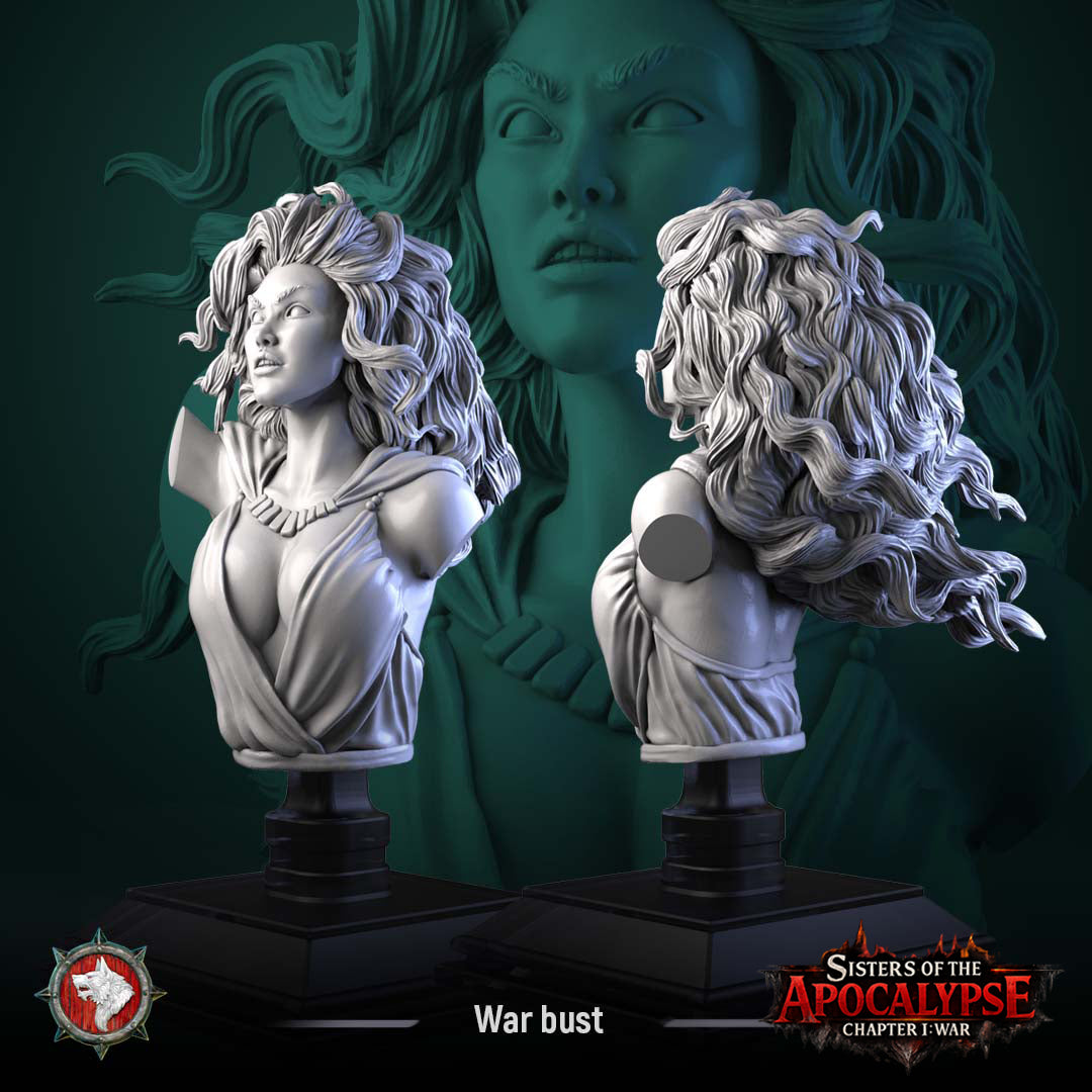 War Bust - Sisters of the Apocalypse - War - White Werewolf Tavern