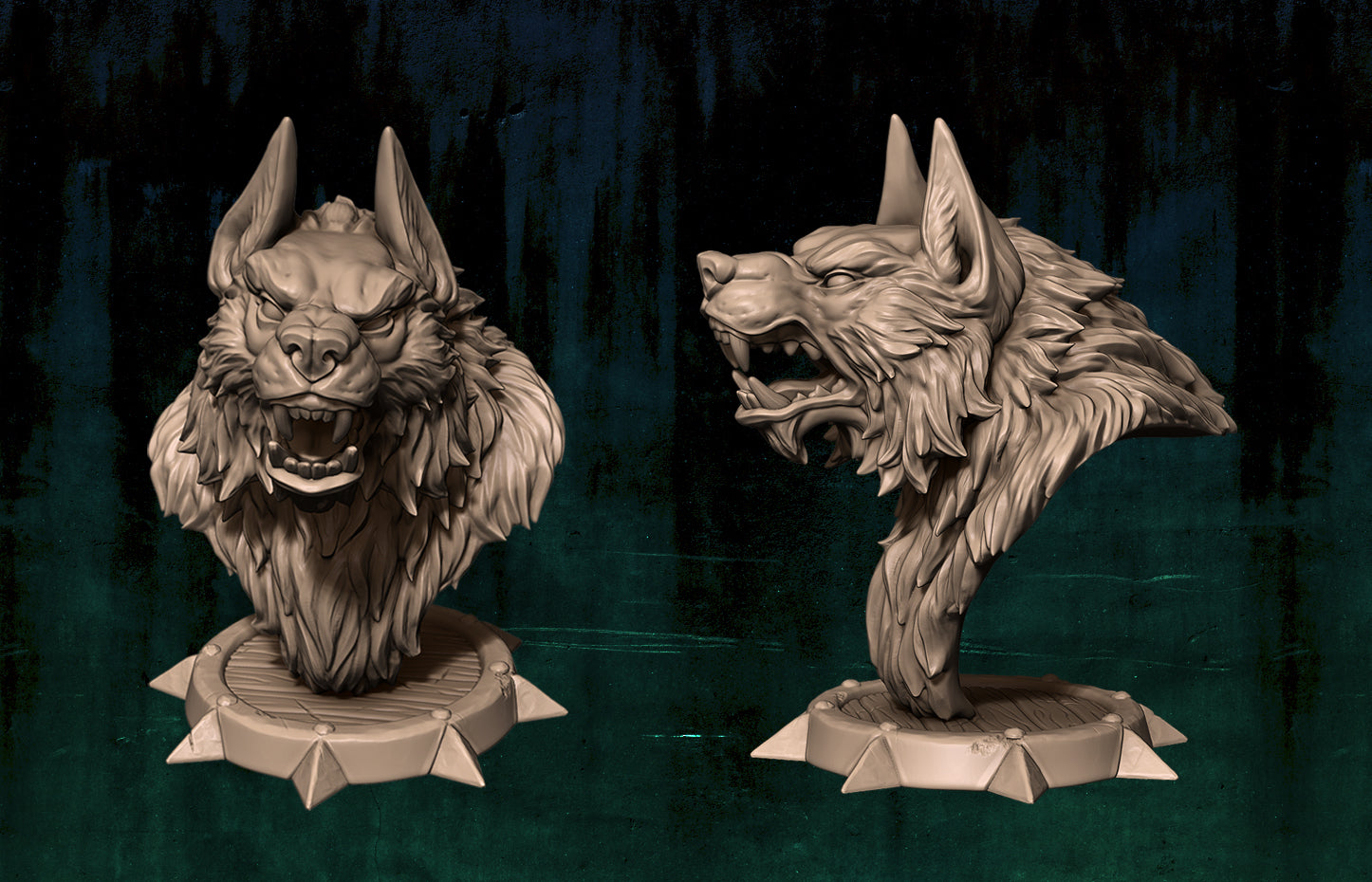 Loup-garou - Buste de la taverne du Loup-garou blanc