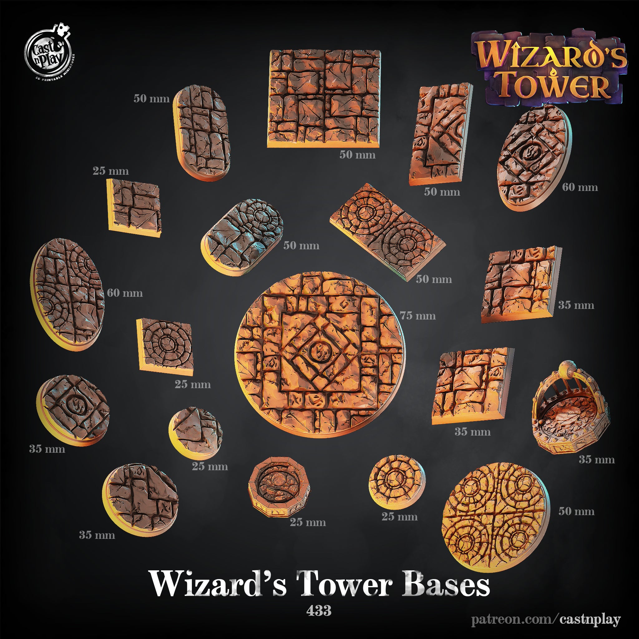 Wizards Tower Bases - Wizards Tower - Cast n Play
