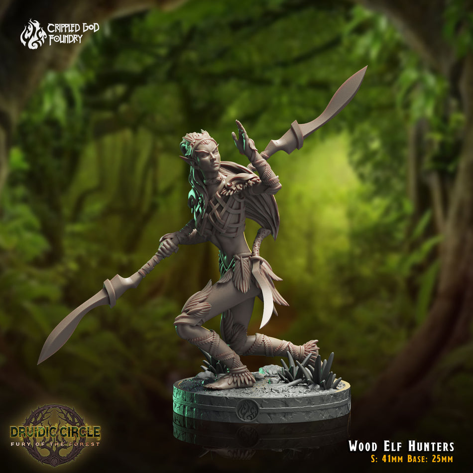 Wood Elf Hunters - aus der Reihe Druidic Circle von Crippled God Foundry