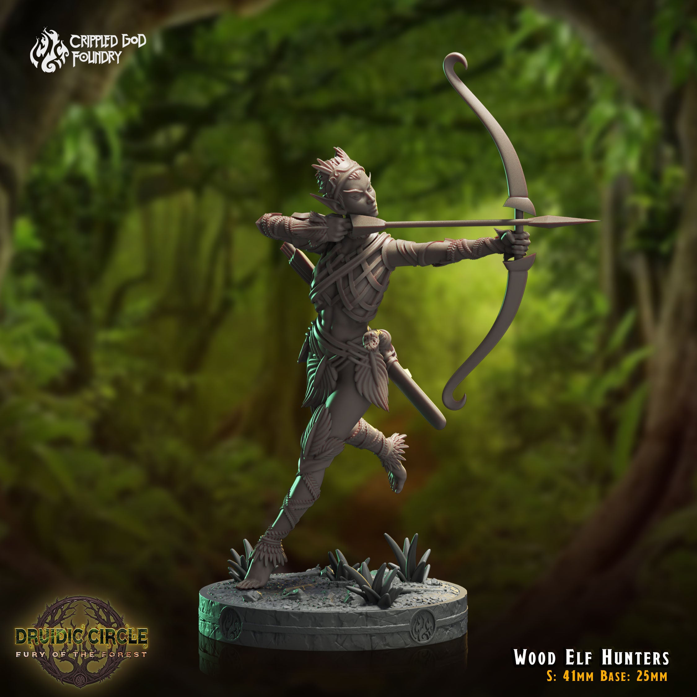 Wood Elf Hunters - aus der Reihe Druidic Circle von Crippled God Foundry