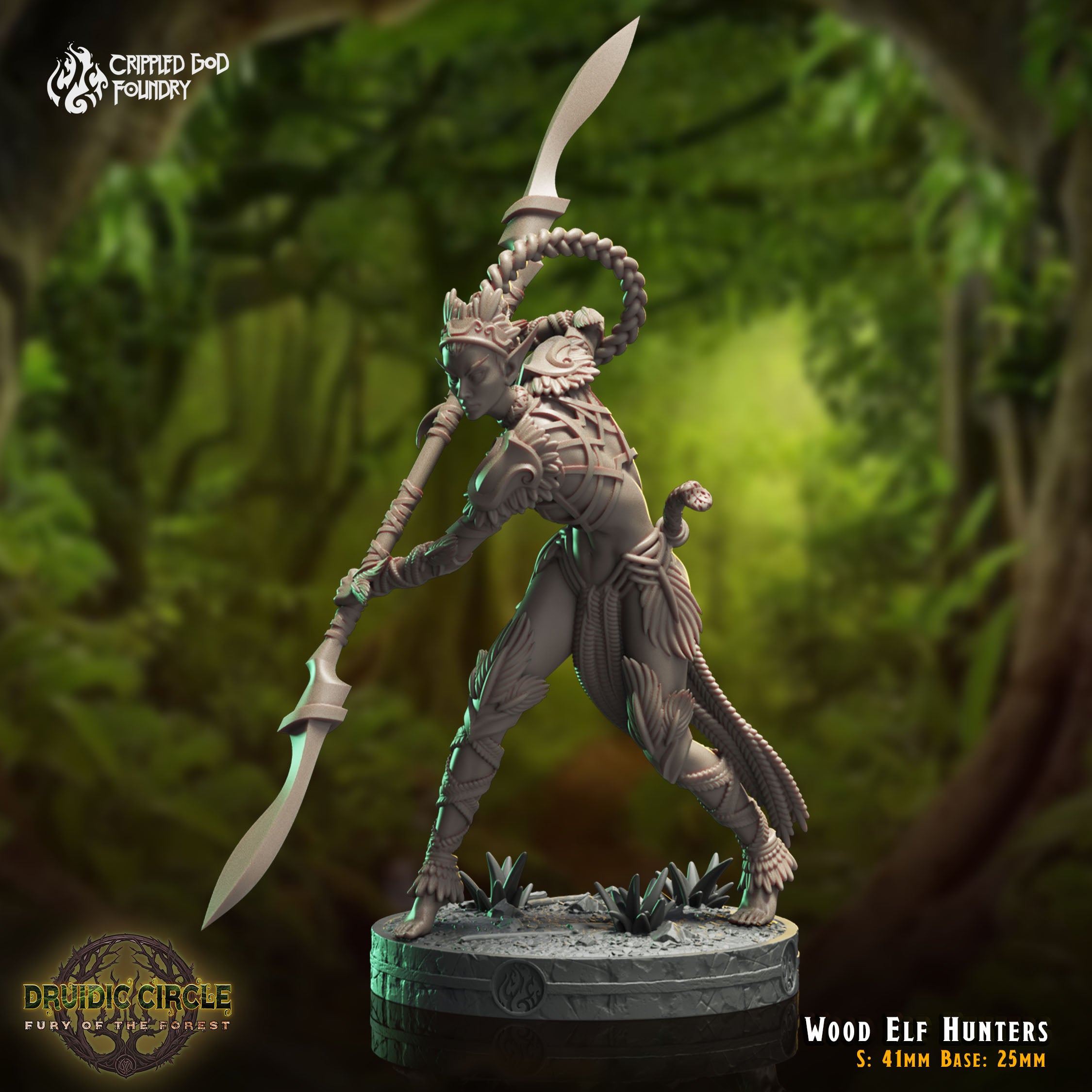 Wood Elf Hunters - aus der Reihe Druidic Circle von Crippled God Foundry
