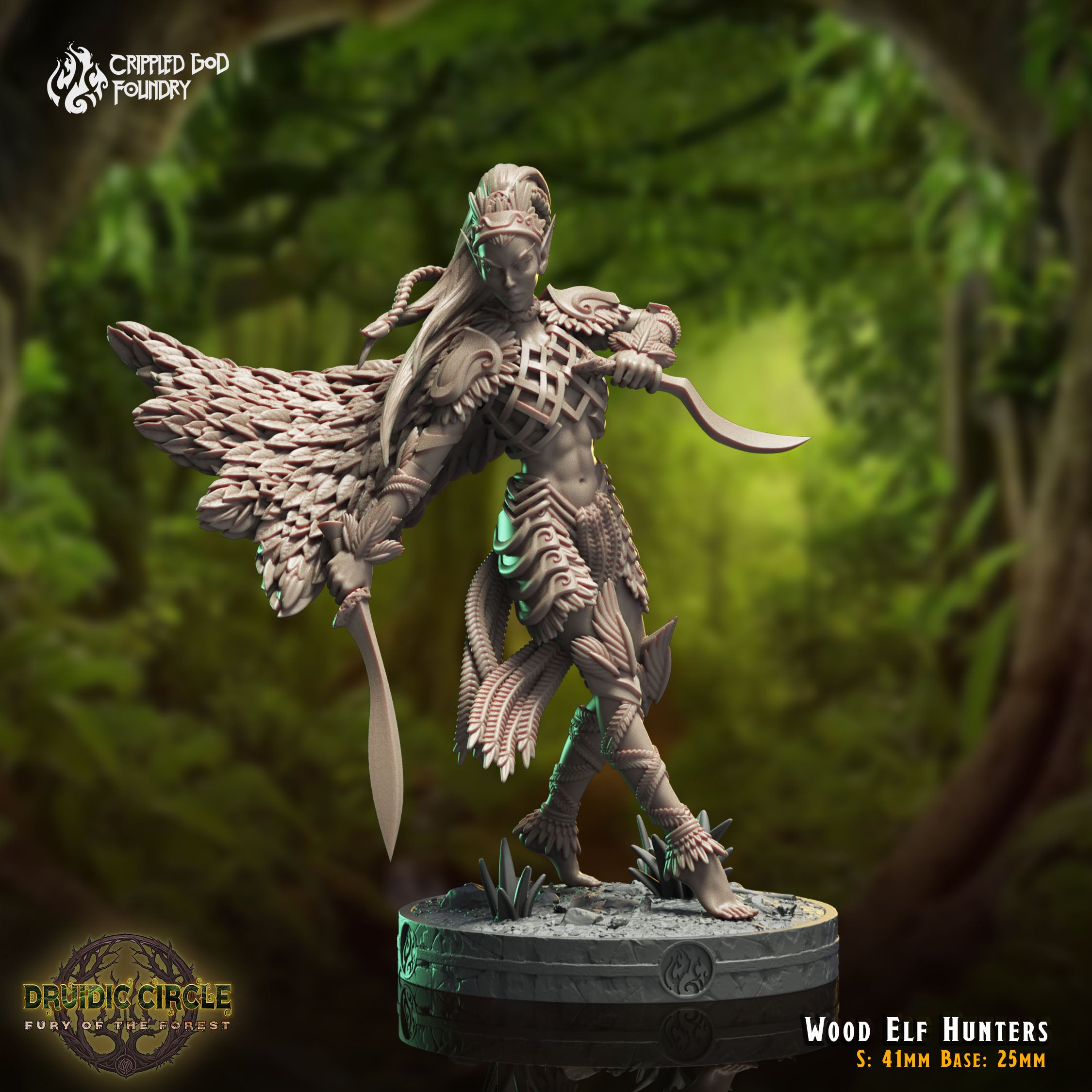 Wood Elf Hunters - aus der Reihe Druidic Circle von Crippled God Foundry