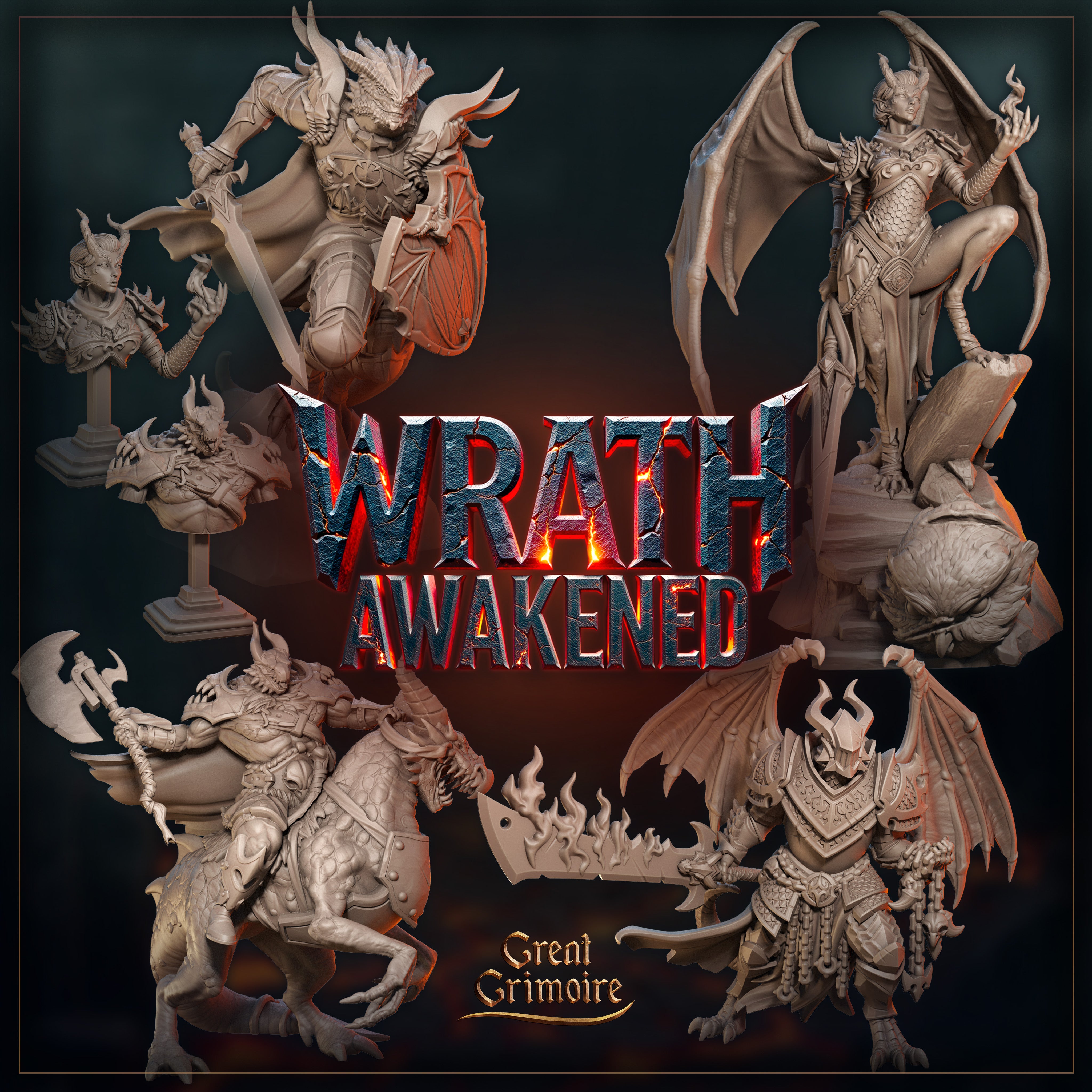 Captain of the Lizard Cavalry Ard Grag - Wrath Awakened - Great Grimoire