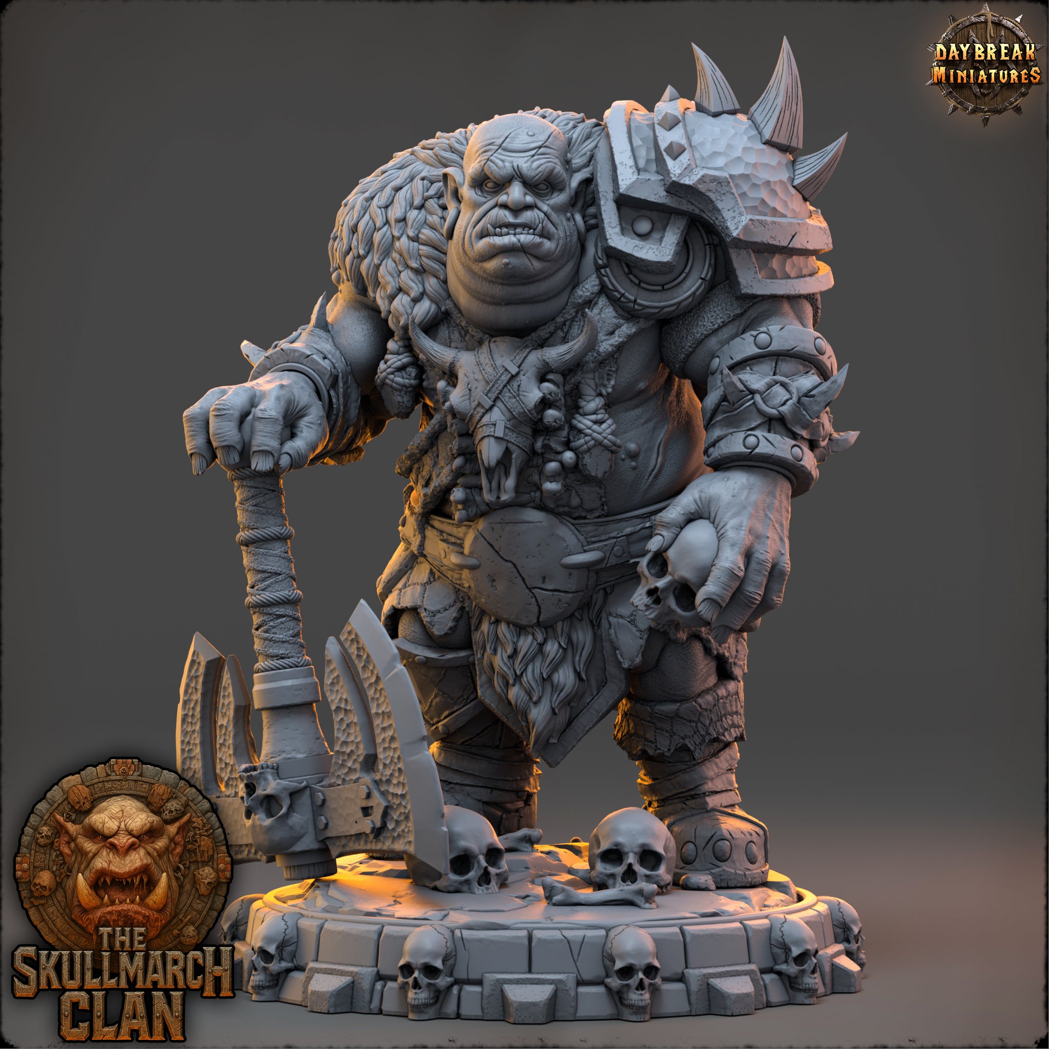Ogres - de la série Les Ogres Mammouths de la Montagne du Crâne par Daybreak Miniatures