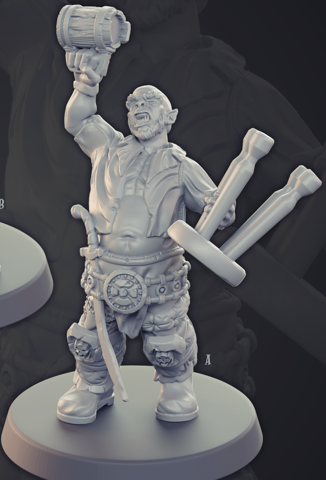 Drunk Orc - Townsfolk 1 - Cast n Play