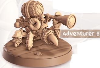 Crab - Swimmers - Crabe - Animal Companions by Cornelia - Cast n Play