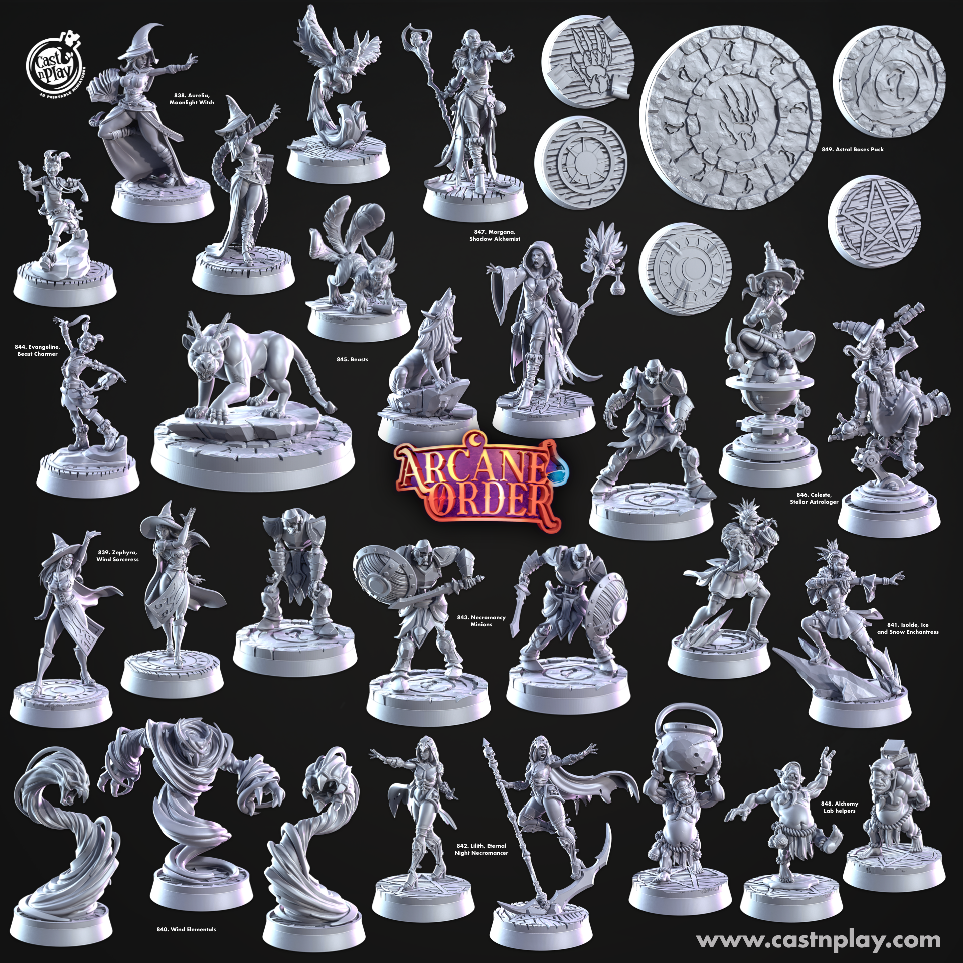 Lilith, Eternal Night Necromancer - Arcane Order - Cast n Play