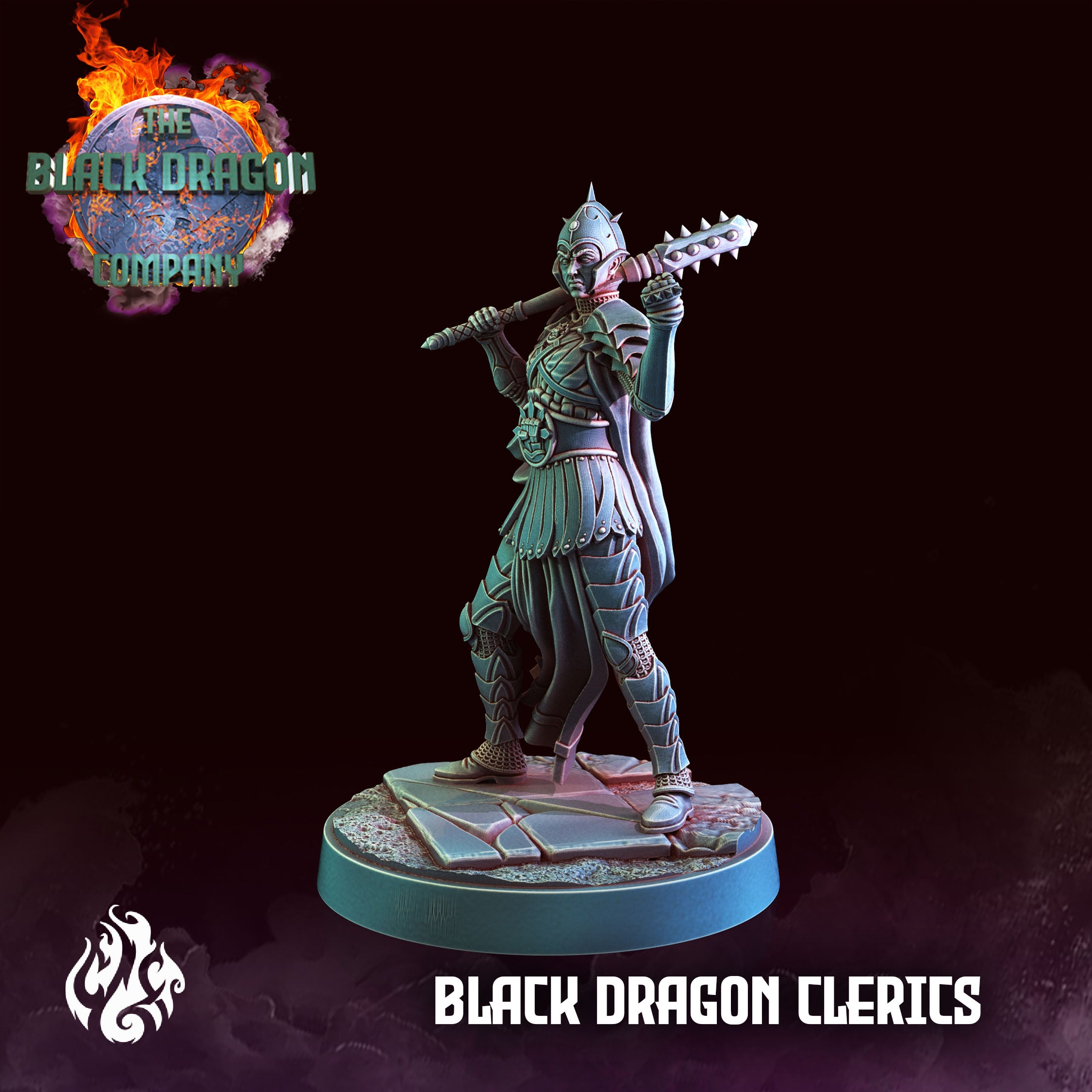 Black Dragon Clerics - aus der Reihe The Black Dragon Company von Crippled God Foundry