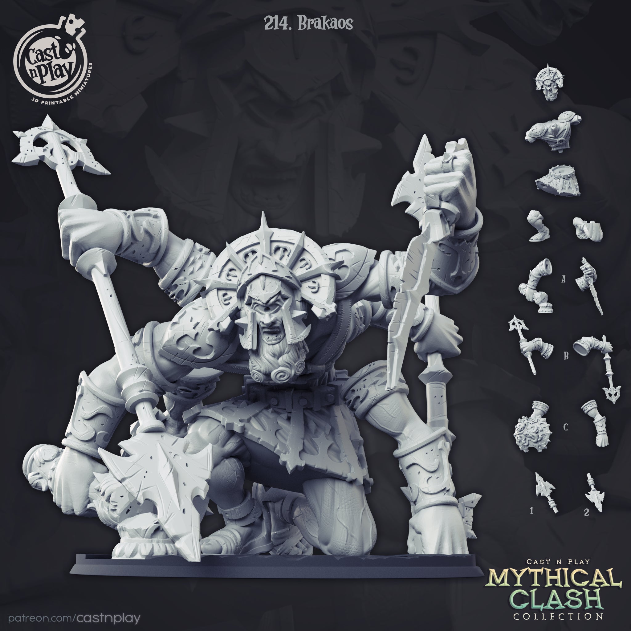 Bodrel - from the Mythical Clash series by Cast n Play