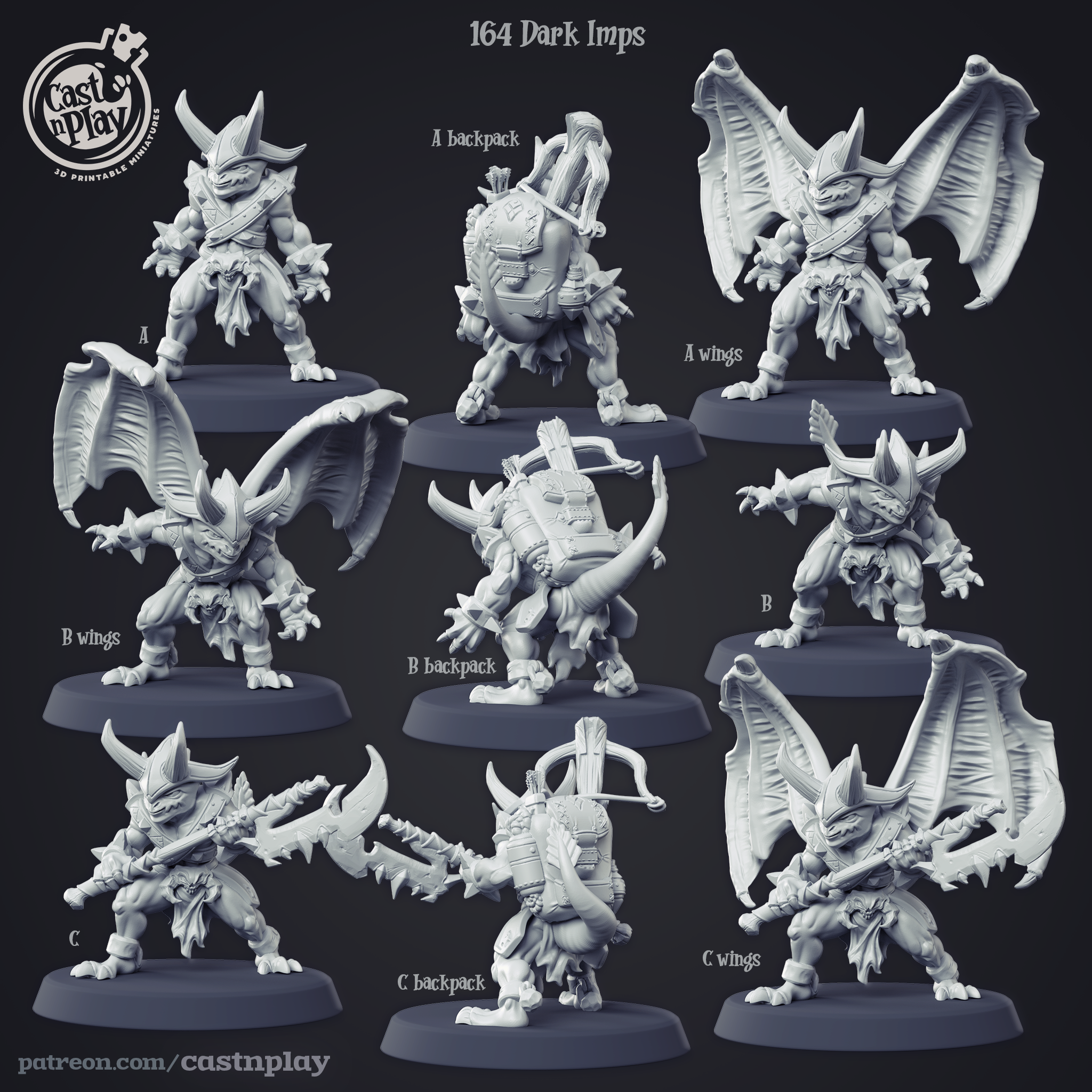Dark Imps - de la série Demon Hunters de Cast n Play