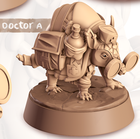 Armadillo - Burrowers - Armillo - Animal Companions by Cornelia - Cast n Play