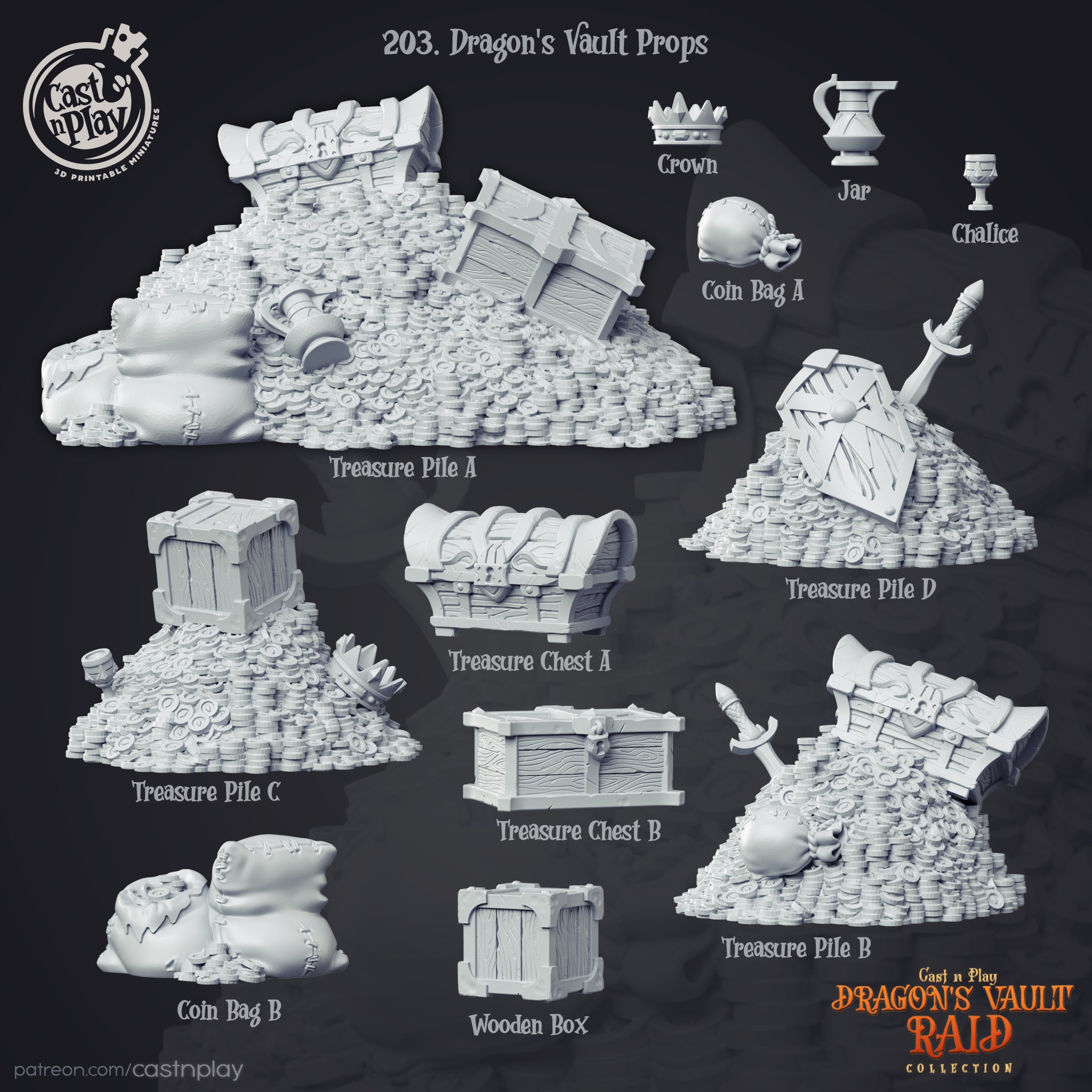 Dragons, Vault & Props - aus der Reihe Dragons Vault Raids von Cast n Play