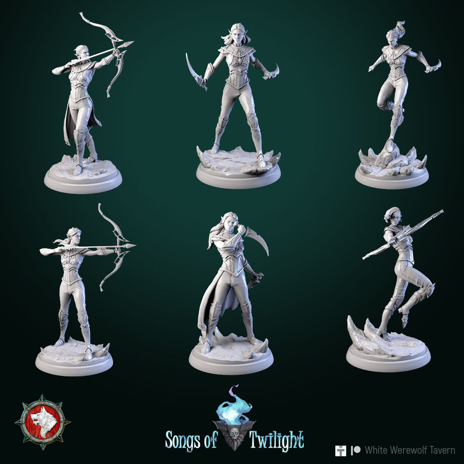 Drow Warrior Girl - aus der Reihe Songs of Twilight von White Werewolf Tavern