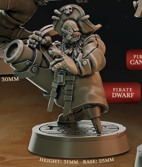 Canonniers pirates - de la série Pirate Chronicles de Cast n Play
