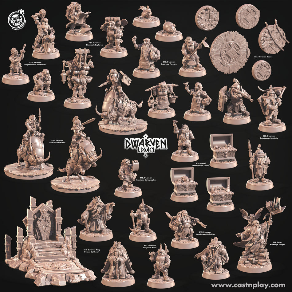 Dwarf Runesage, Diogen - Dwarven Legacy - Cast n Play