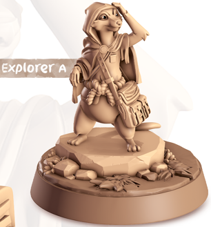 Meerkat - Burrowers - Merk - Animal Companions by Cornelia - Cast n Play
