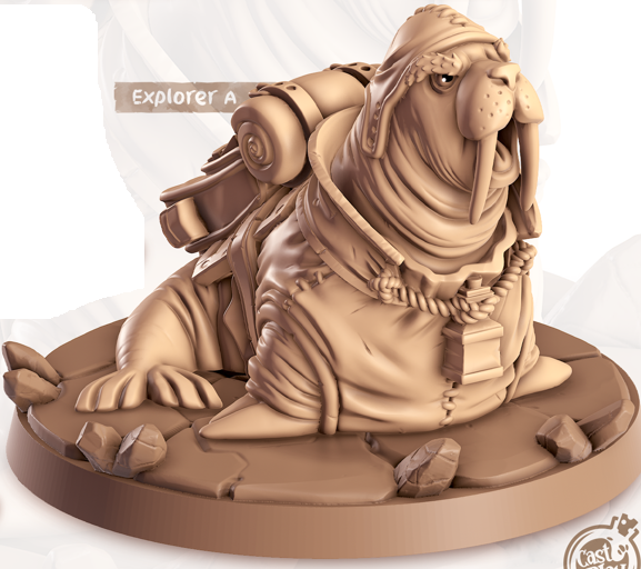 Walrus - Polar - Worlo - Animal Companions by Cornelia - Cast n Play
