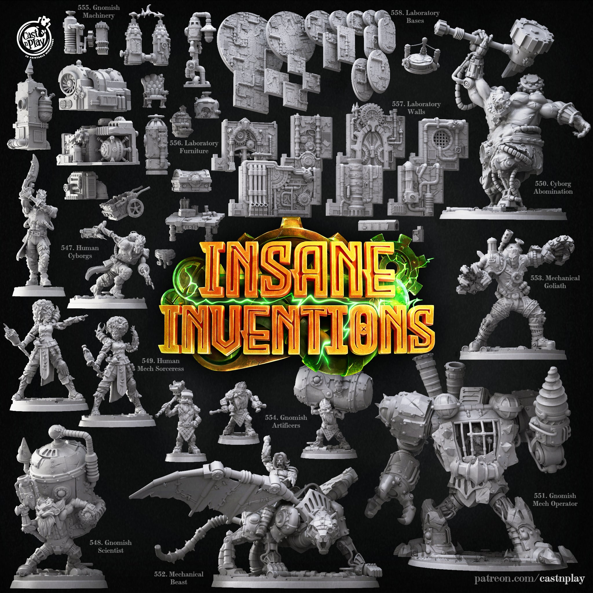Gnomish Scientist - Insane Inventions - Cast n Play