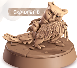 Owl - Flyers - Ou - Animal Companions by Cornelia - Cast n Play