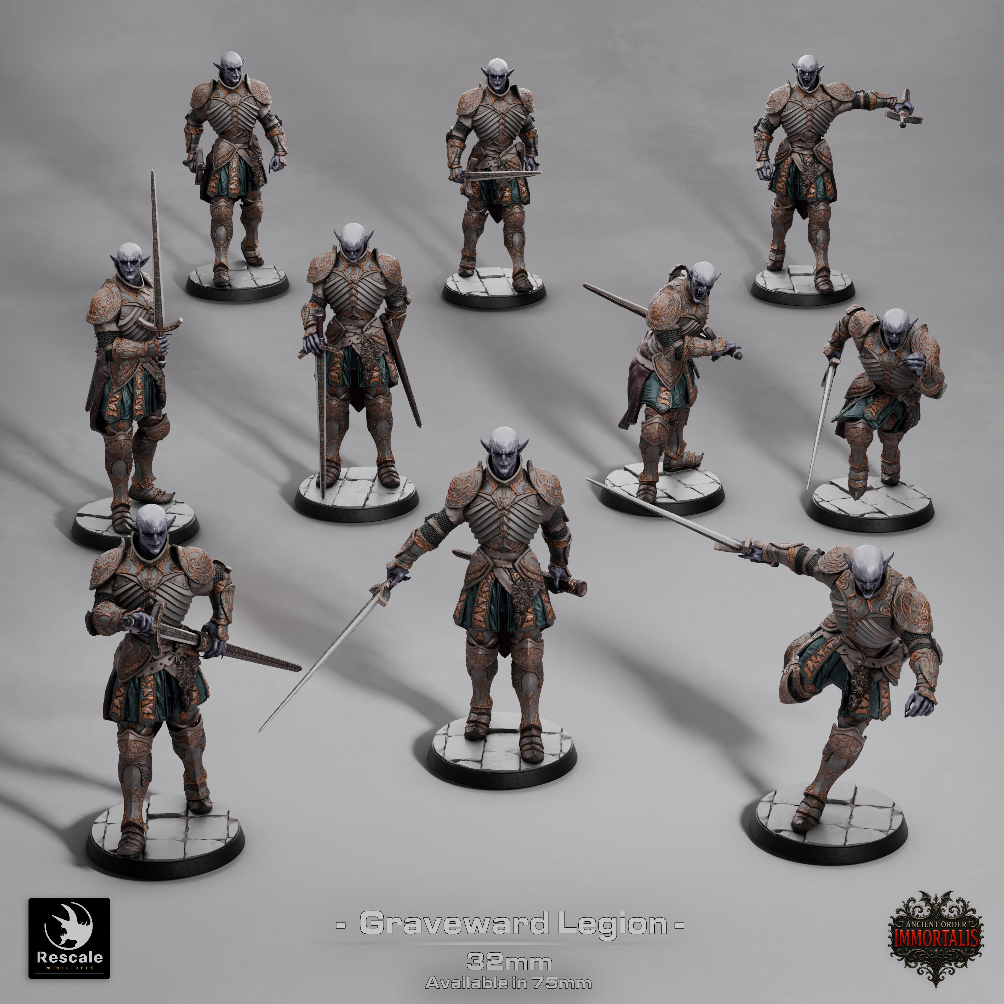 Graveward Legion - aus der Reihe Ancient Order Immortalis von Rescale Miniatures