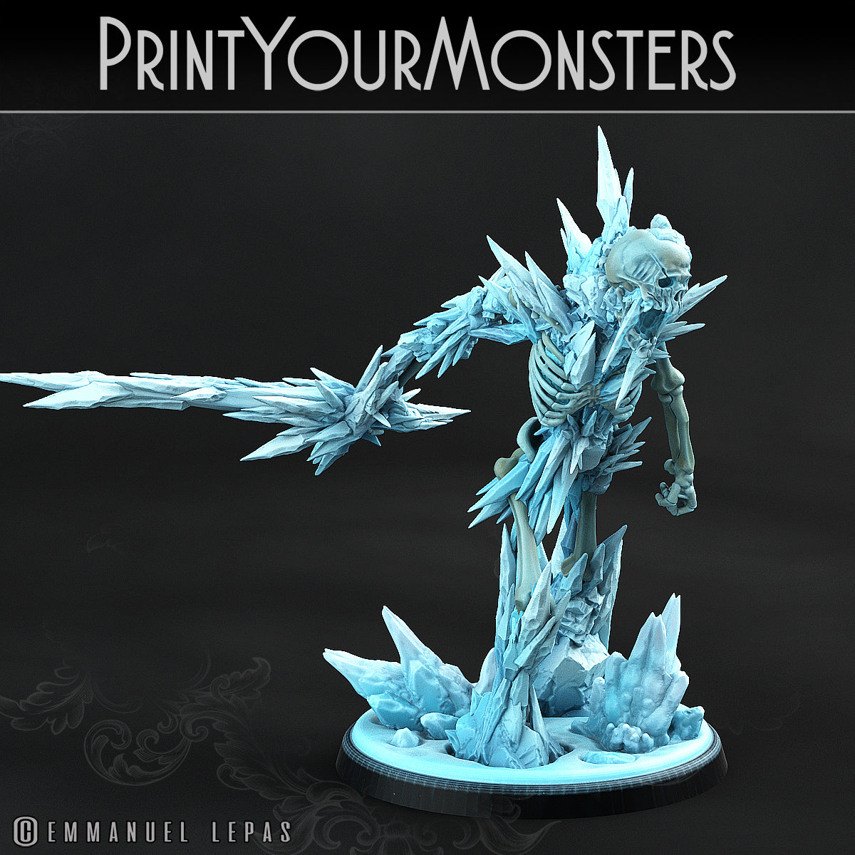 Ice Skeleton - aus der Reihe Frost Pack von Print Your Monsters