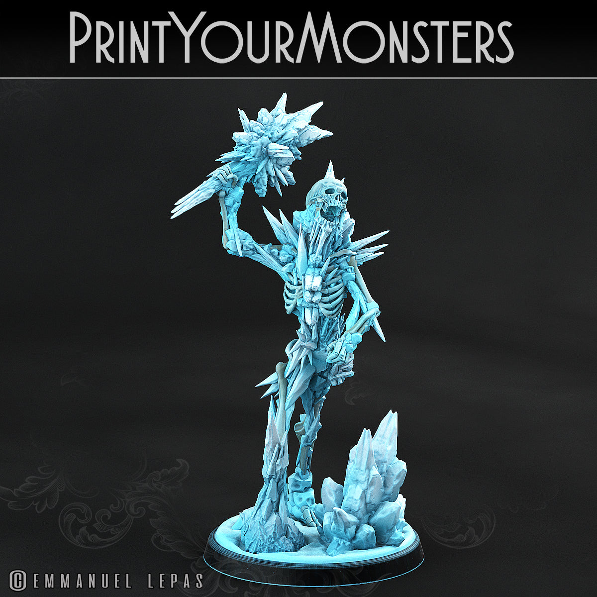 Ice Skeleton - aus der Reihe Frost Pack von Print Your Monsters