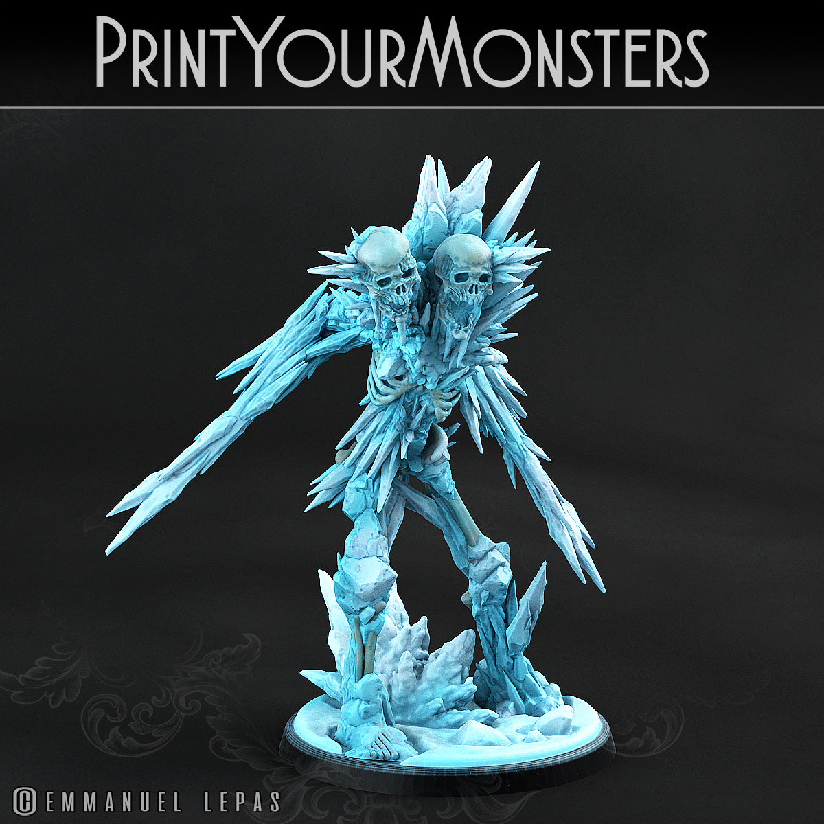 Ice Skeleton - aus der Reihe Frost Pack von Print Your Monsters