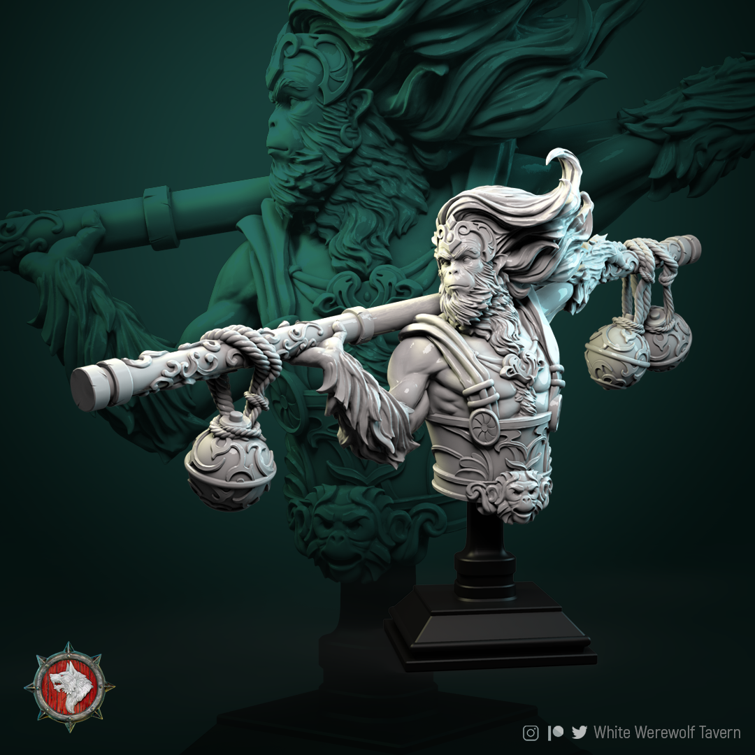 Garoto Warlord - Bust aus der Reihe Monkey Valley von White Werewolf Tavern
