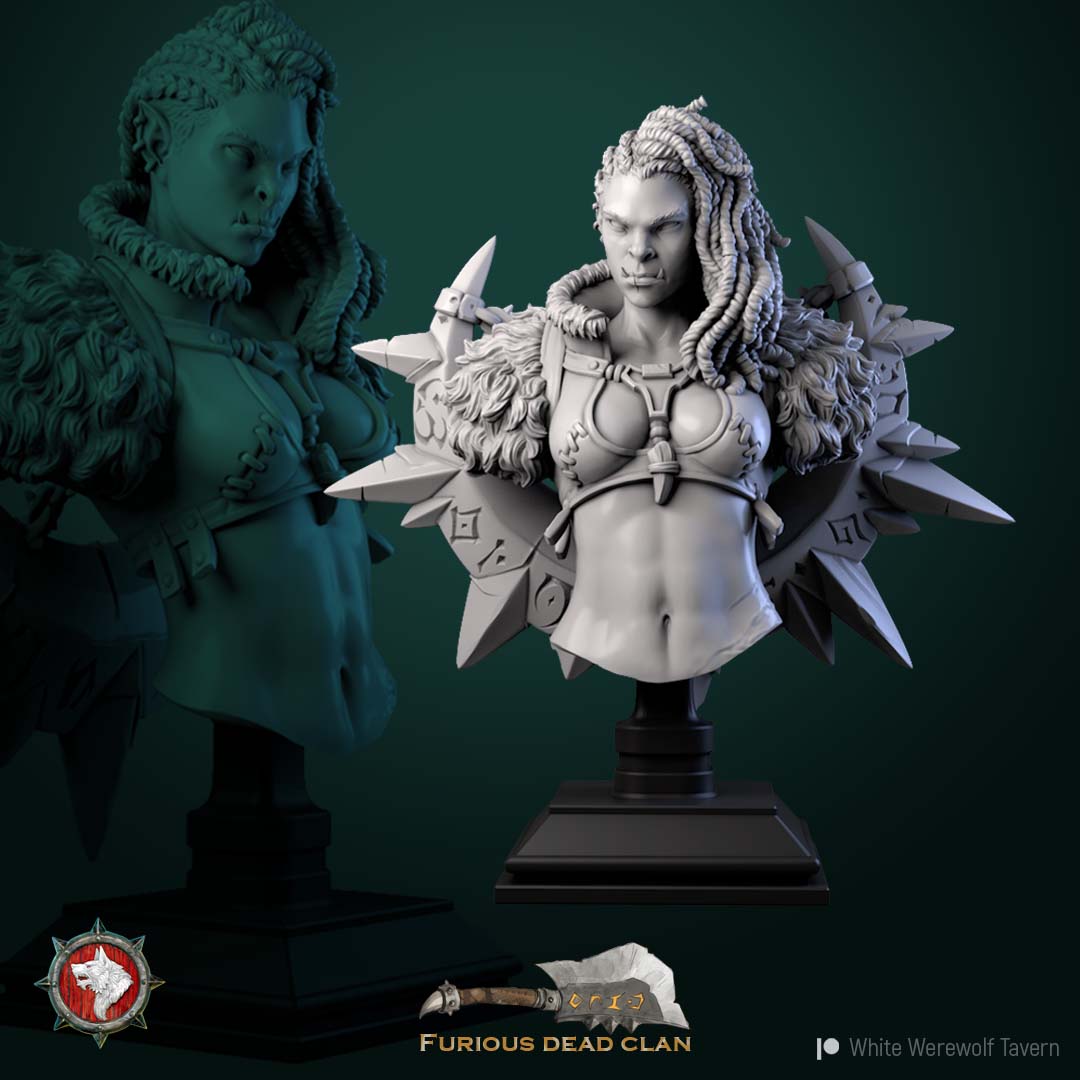 Gashnakh - Bust aus der Reihe Furious Dead Clan von White Werewolf Tavern