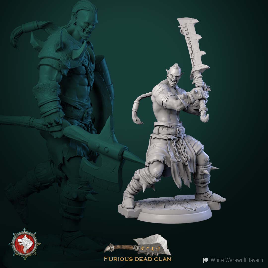 Orc Warrior - aus der Reihe Furious Dead Clan von White Werewolf Tavern