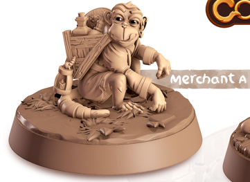 Monkey - Primates - Moonk - Animal Companions by Cornelia - Cast n Play