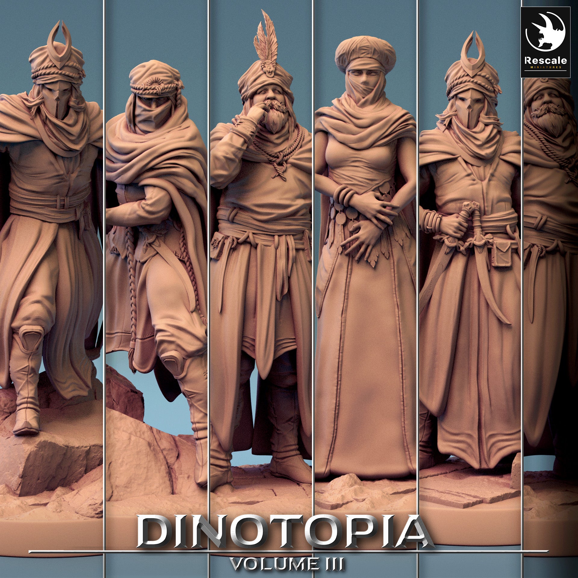 People of the Caravan Guild - aus der Reihe Dinotopia III von Rescale Miniatures