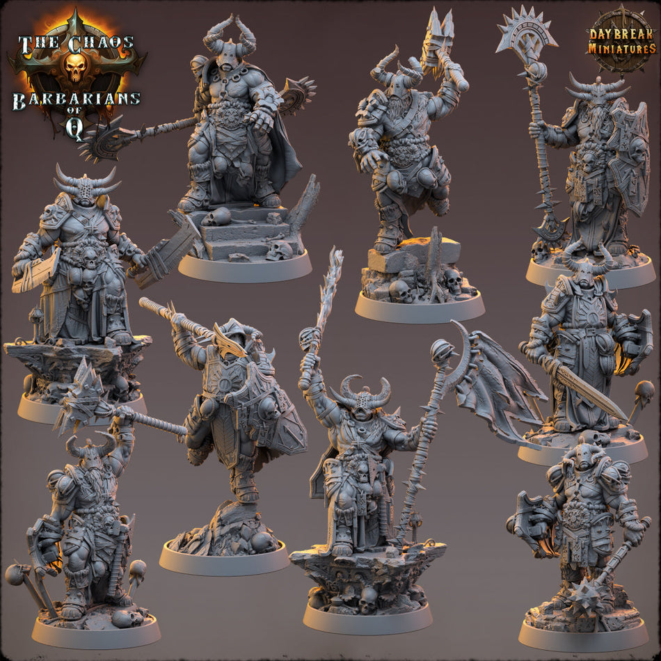 The Chaos Barbarians of Q von Daybreak Miniatures