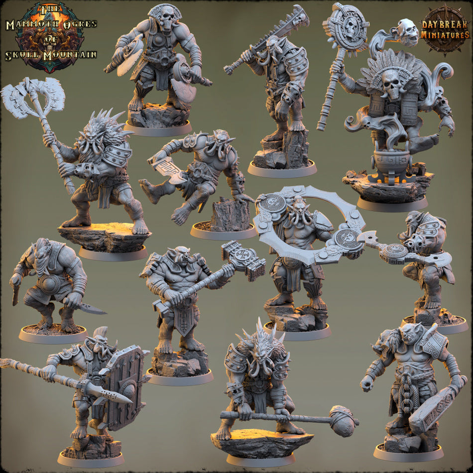 The Mammoth Ogres of Skull Mountain von Daybreak Miniatures