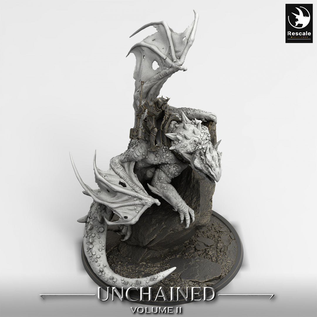 Perche de dragon volcanique - de la série Unchained II par Rescale Miniatures