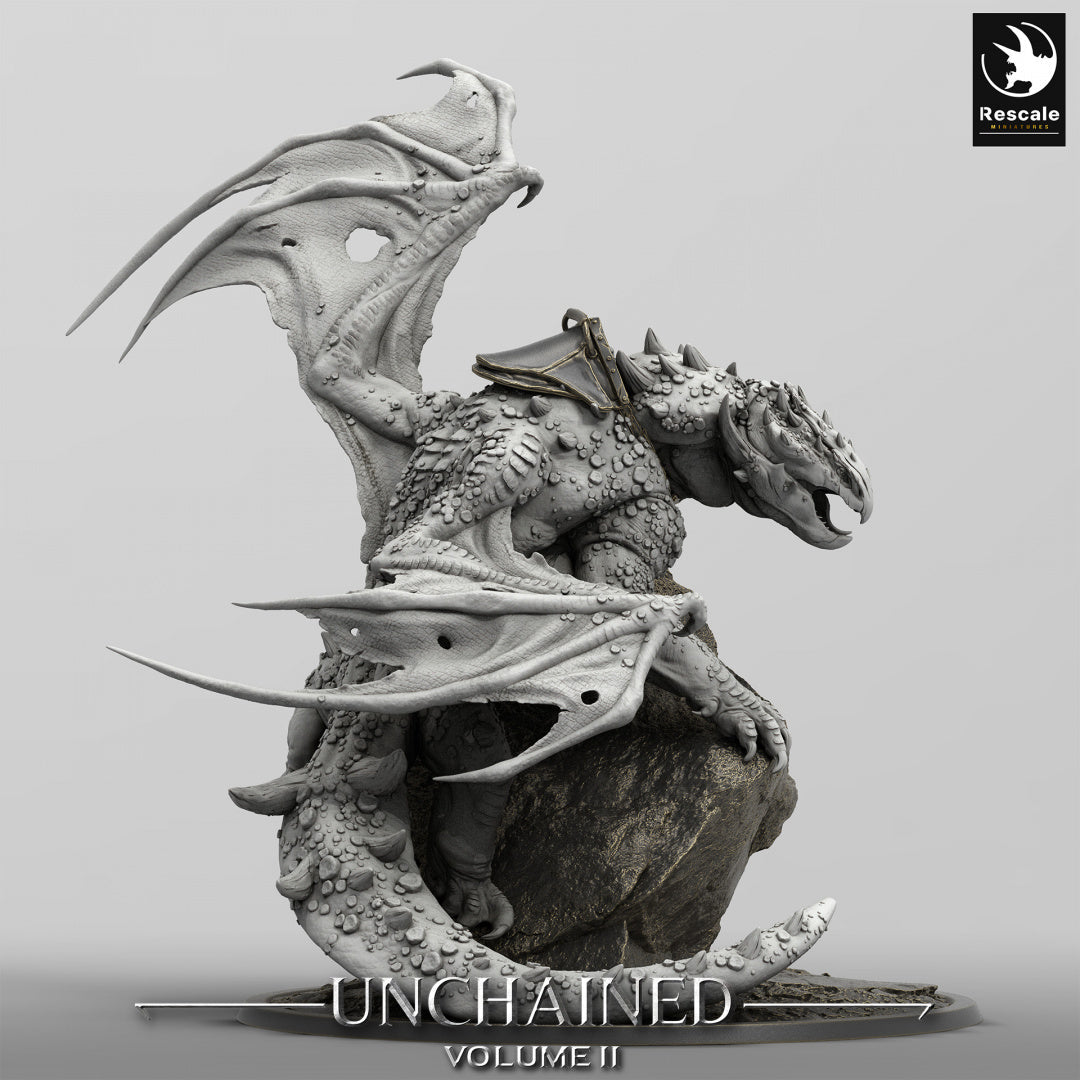 Perche de dragon volcanique - de la série Unchained II par Rescale Miniatures