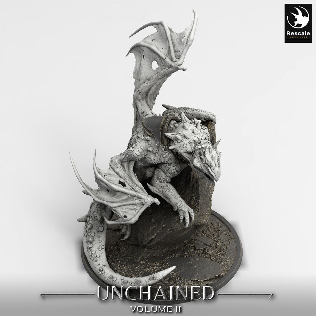 Perche de dragon volcanique - de la série Unchained II par Rescale Miniatures